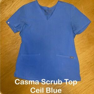 FIGS Casma Scrub Top - Ceil Blue